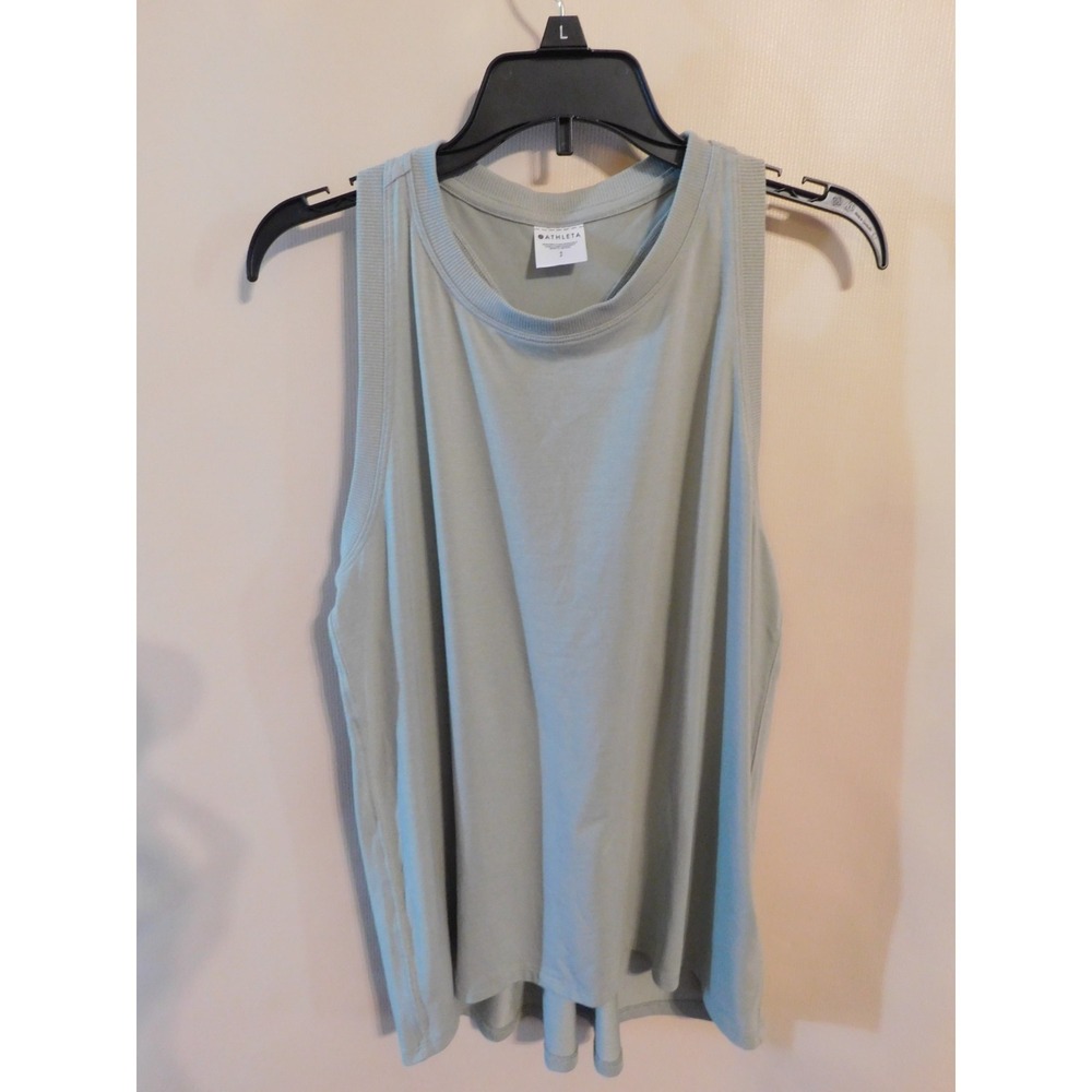 Women's Athleta Olive Green Racerback Tank Top Small